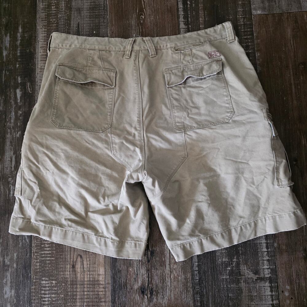 Cremieux Premier Denim Khaki Cargo Shorts Men's Size 40 - Picture 2 of 6